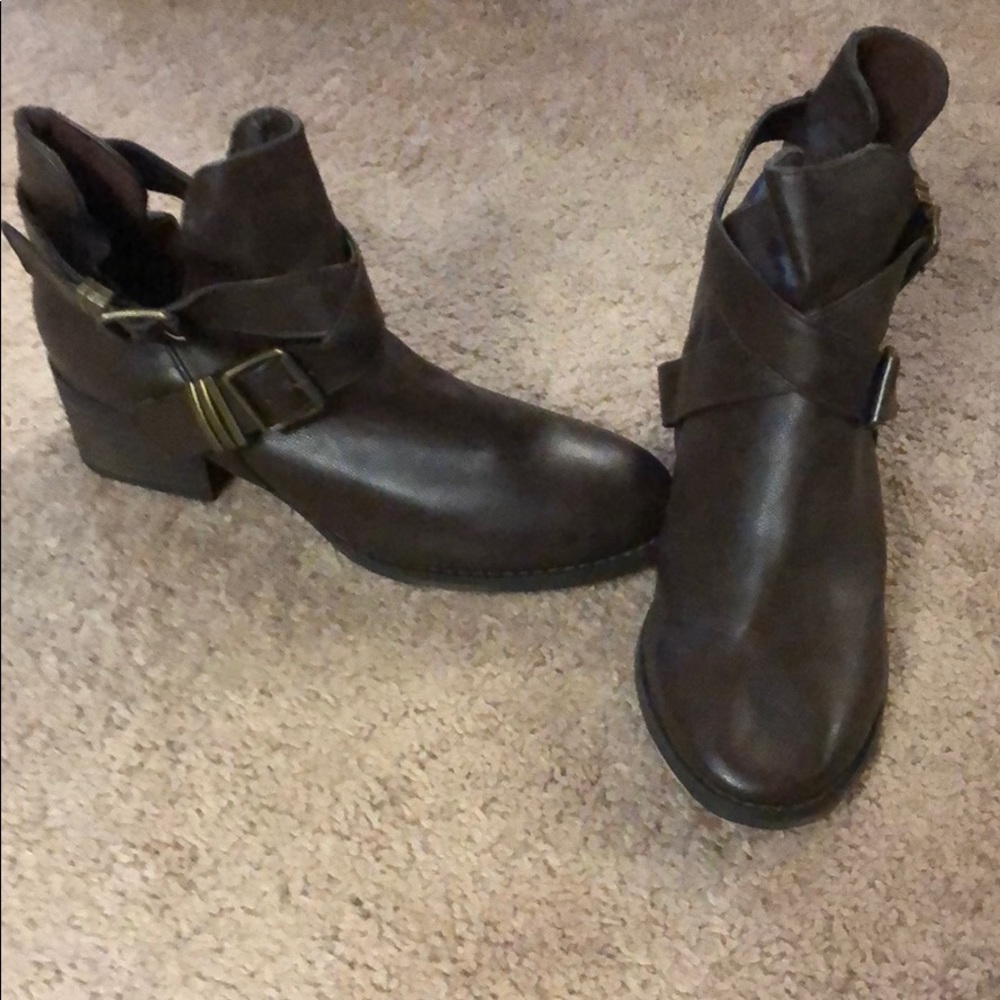Brown booties